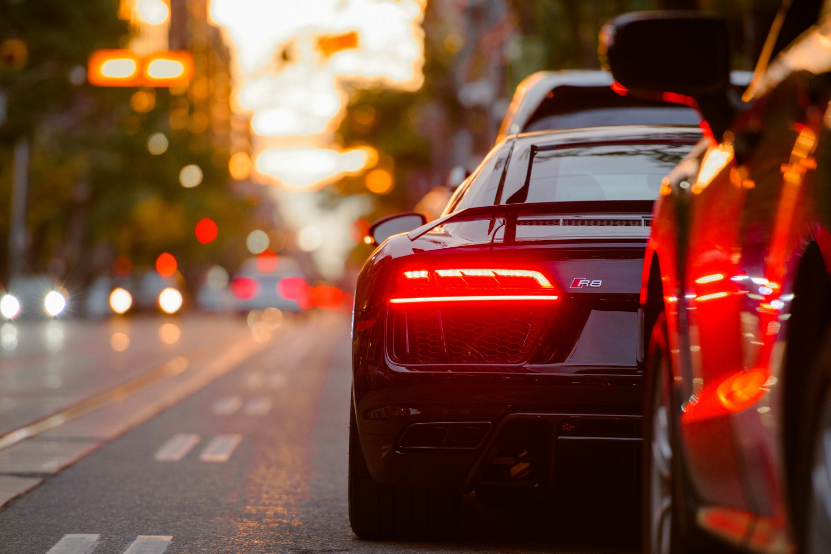 Shiny car close-up